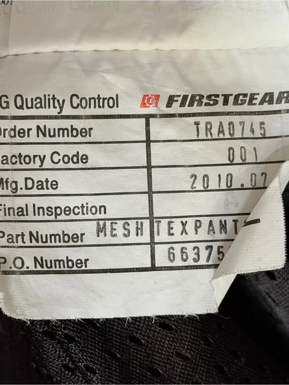 Firstgear Men's Mesh Textile Motorcycle Riding Pants Padded Protective Armor
